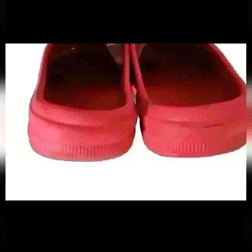Foco Mens Red Los Angeles Angels Baseball Lightweight Rubber Clogs S (7/8)
